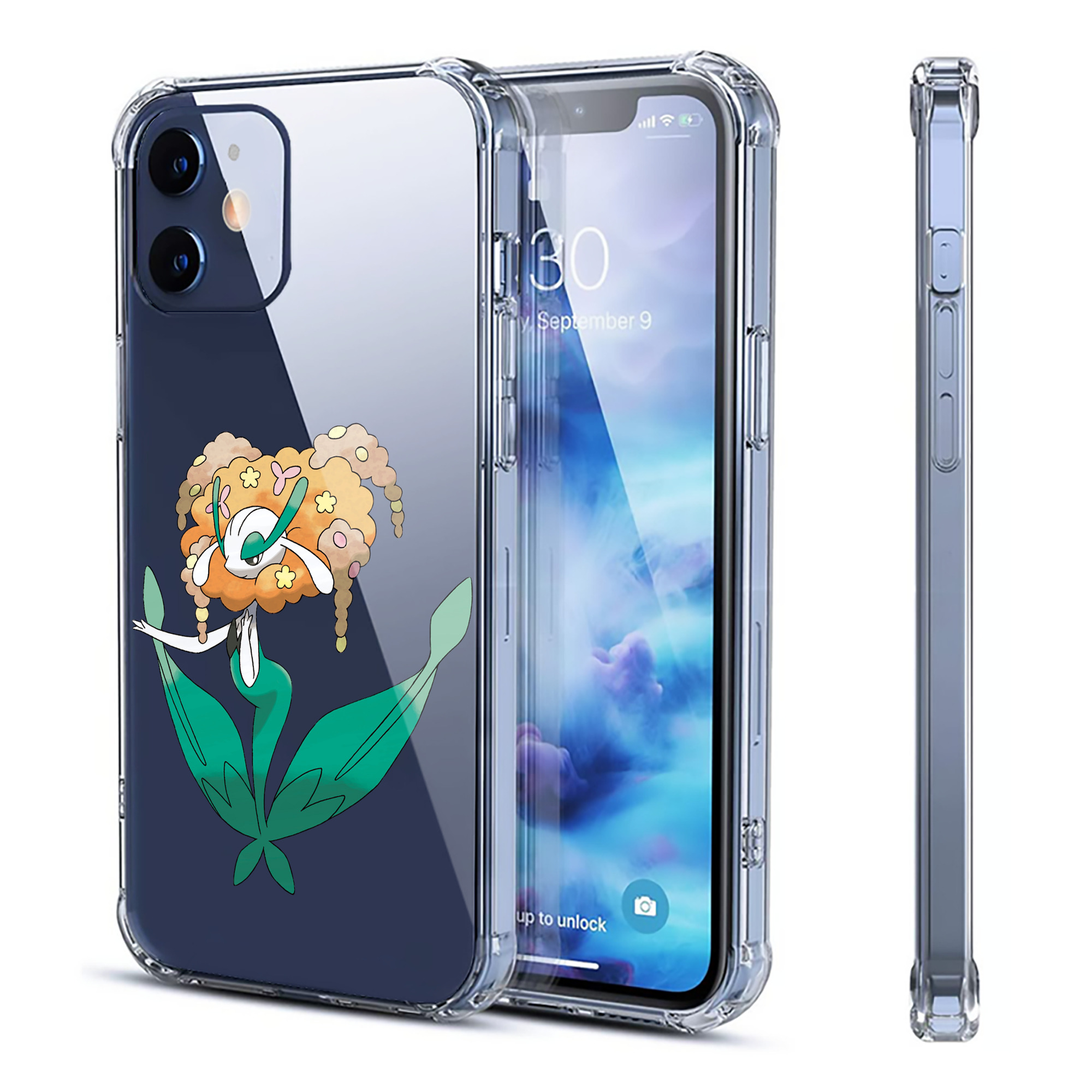 （画像用） ポケットモンスター Pokémon 【iPhone 12シリーズ対応】透明スマホケース（クリアソフトケース）